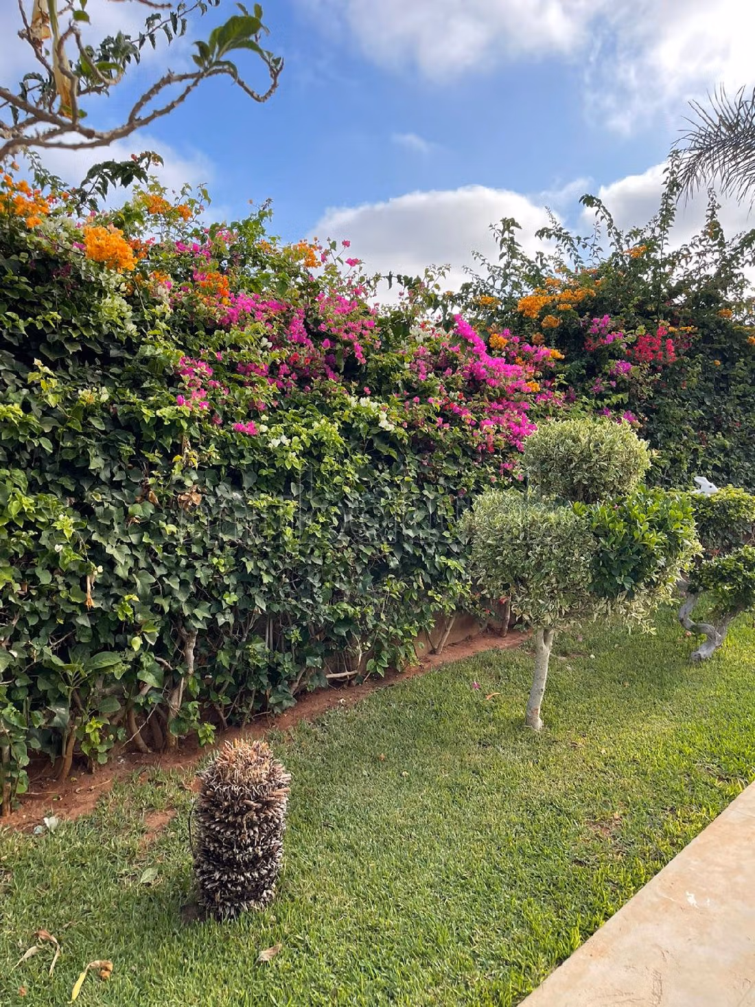 Beautiful villa for rent in Bouskoura Ville. 4 beautiful rooms. Well equipped kitchen. 