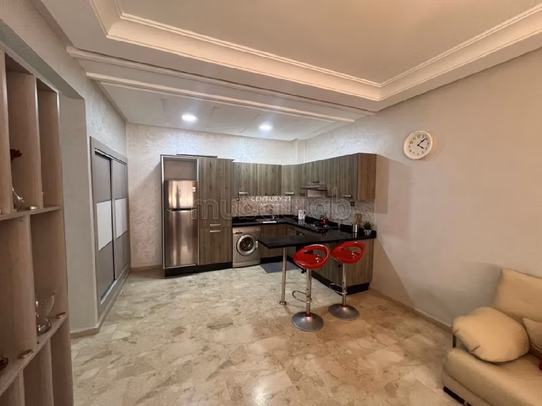 Rent an apartment in Quartier du Parc. 3 large living areas. Furnished