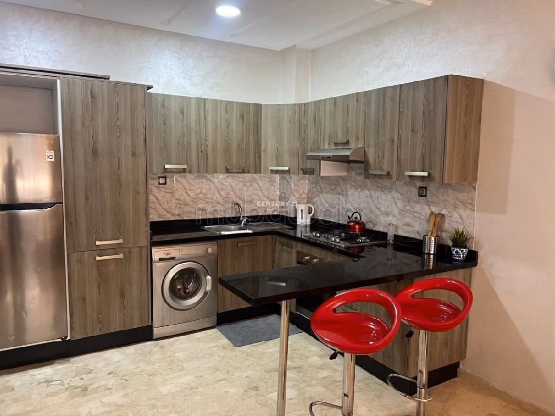 Rent an apartment in Quartier du Parc. 3 large living areas. Furnished