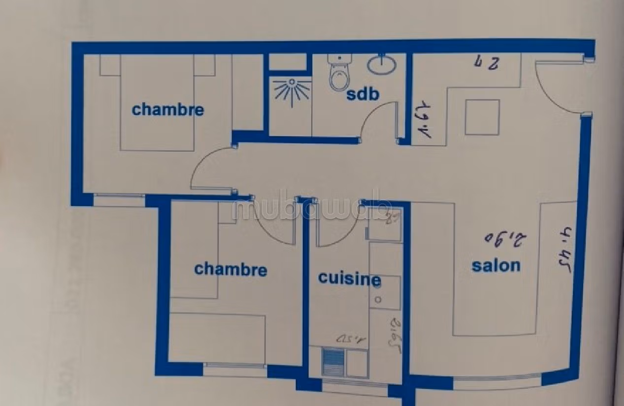 Appartement de 3 pièces à vendre