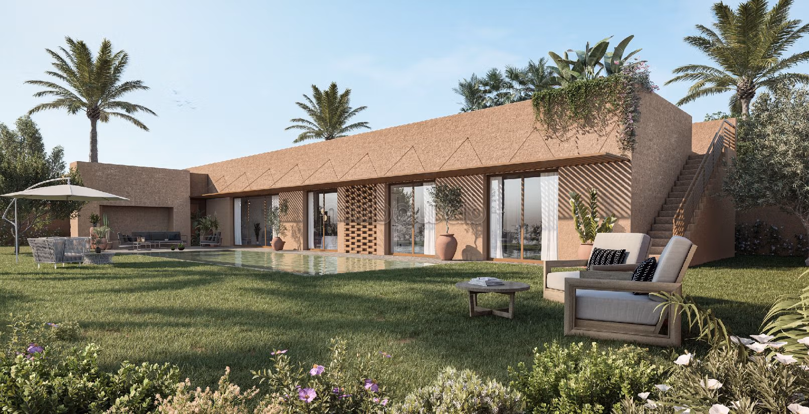 Fabulous villa for sale in Route de l'Ourika. 6 comfortable rooms. Gardeners