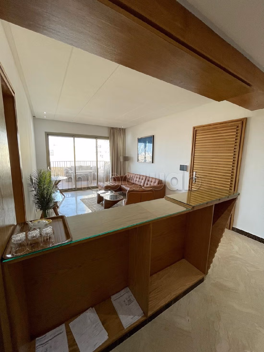 Splendido appartamento in affitto a Casablanca Finance City. 3 locali spaziosi. ammobiliato. 