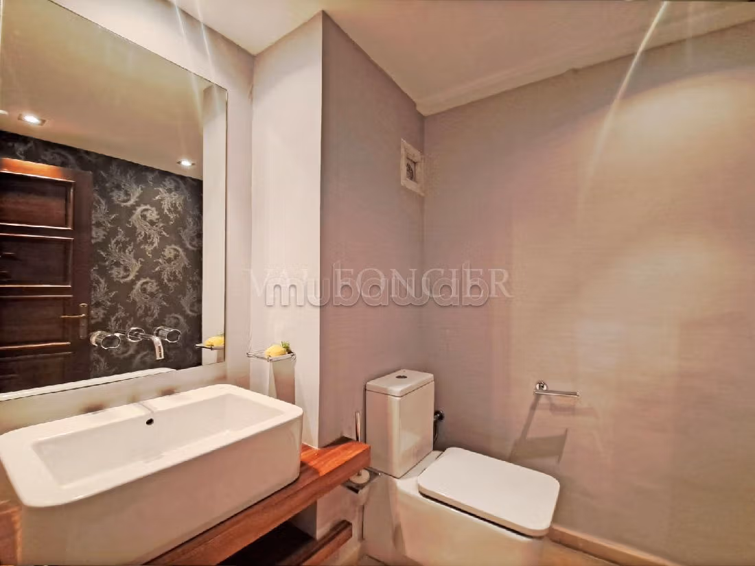 Location très bel appartement meublé 165m2 3chambres avec balcon Palmier, Casablanca