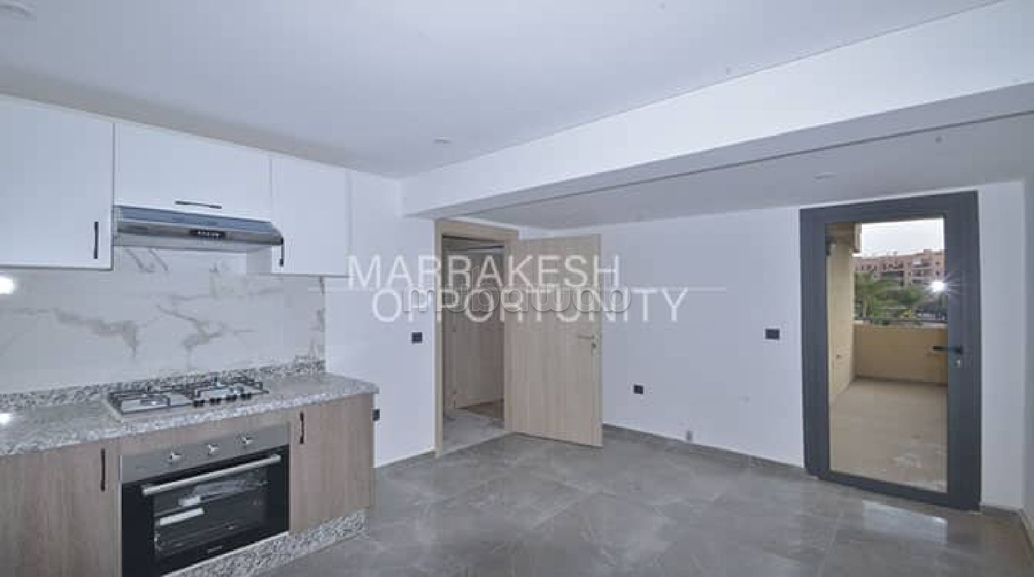 Apartment for rent in Ennakhil (Palmeraie). 3 comfortable rooms. Large