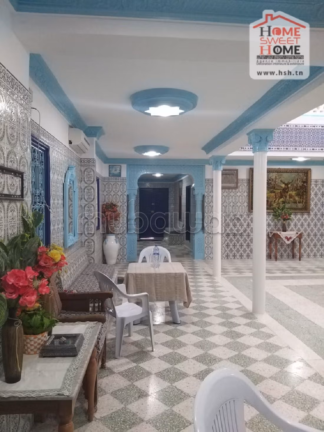 Meravigliosa villa in affitto a La Marsa. 8 camere da letto. Terrazzo e giardino