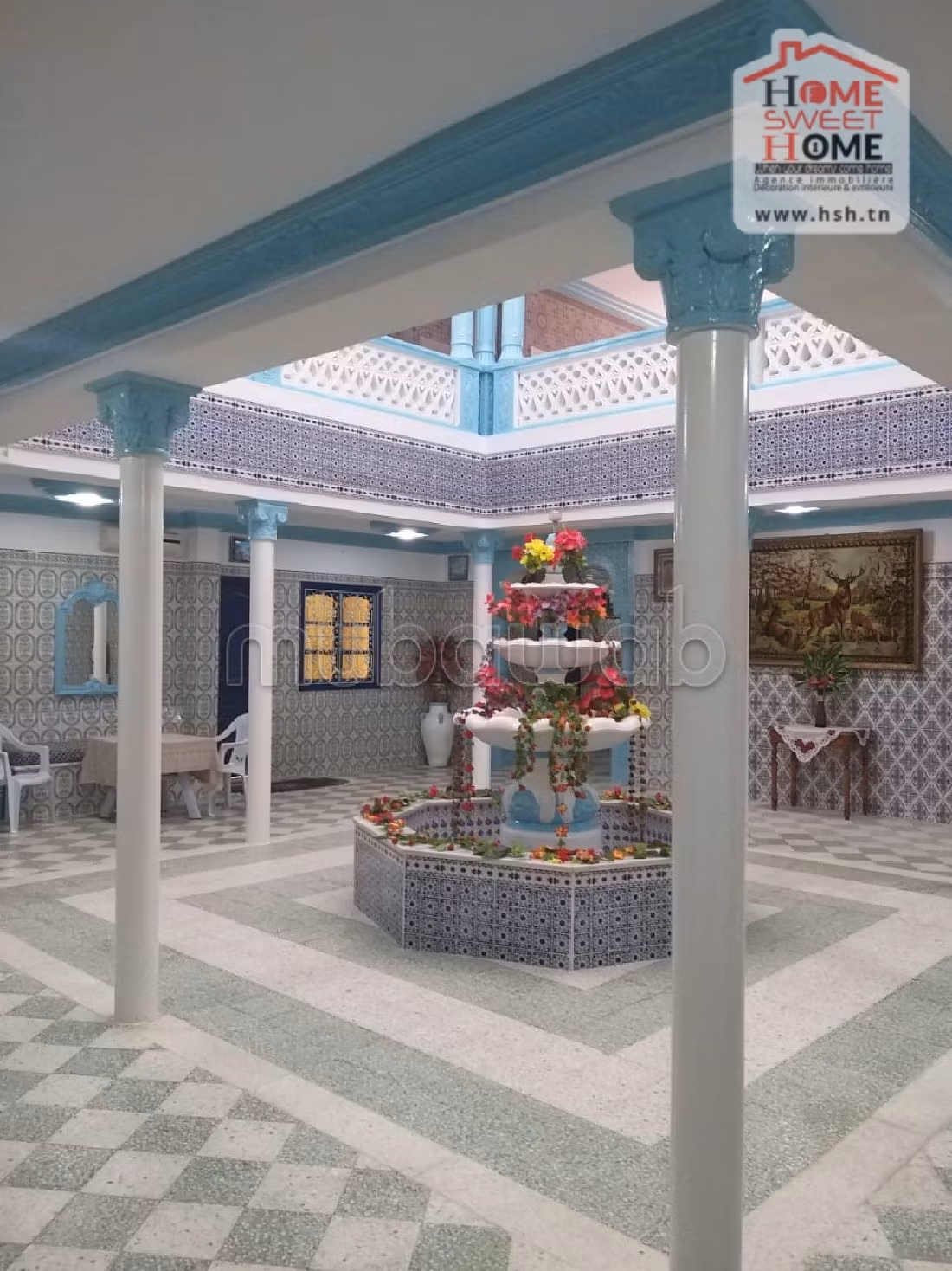 Meravigliosa villa in affitto a La Marsa. 8 camere da letto. Terrazzo e giardino