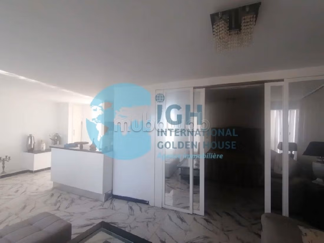 Affitto di uno splendido appartamento a Gammarth Supérieur. 1 camera. Impianto di riscaldamento. 