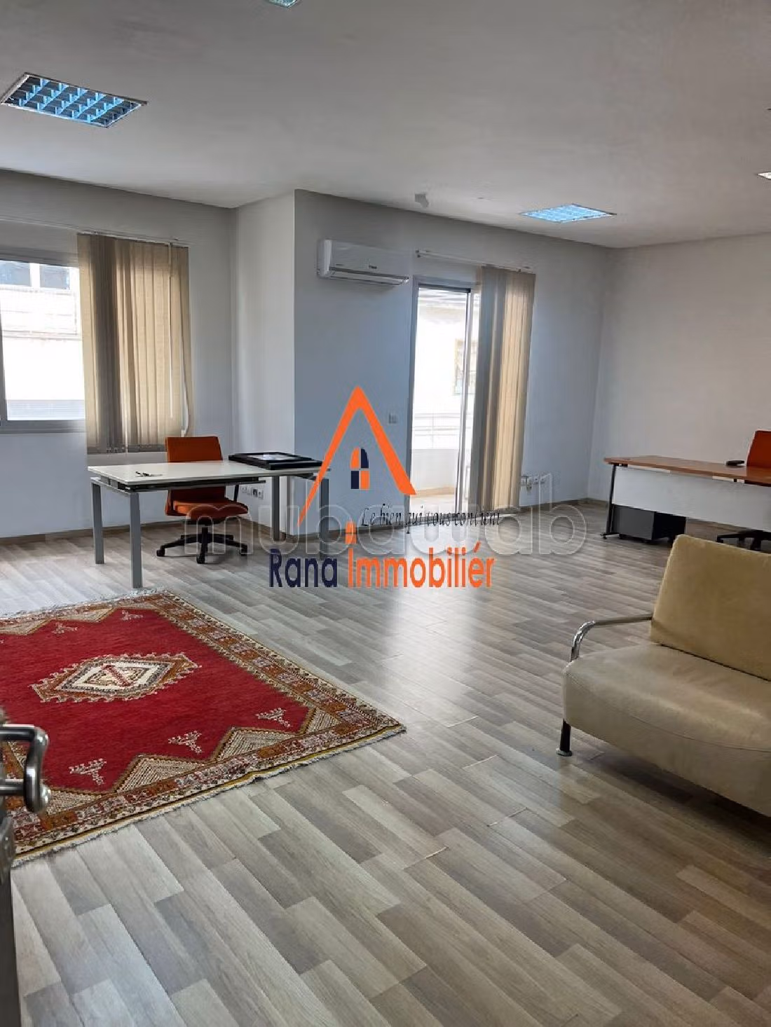 Appartement bureau équipé à louer sur Hassan