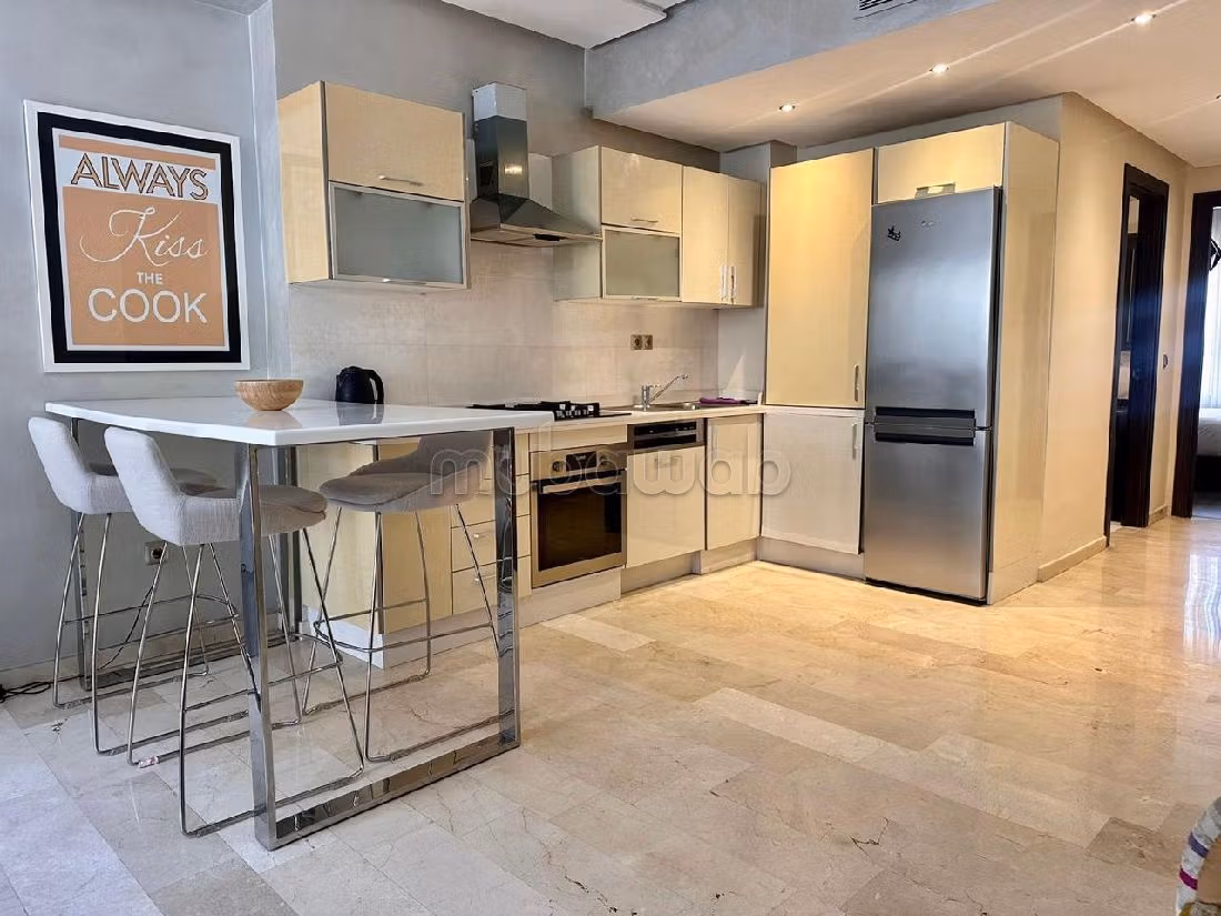 Appartementen huren in Maârif. Totale oppervlakte 60 m². Gemeubileerd