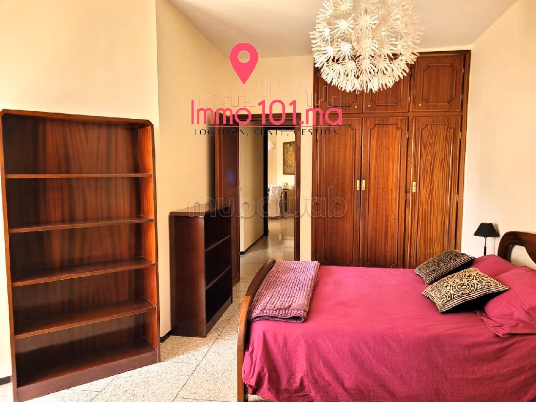 Huurappartementen in Haut Agdal. Totale oppervlakte 134 m². Gemeubileerd