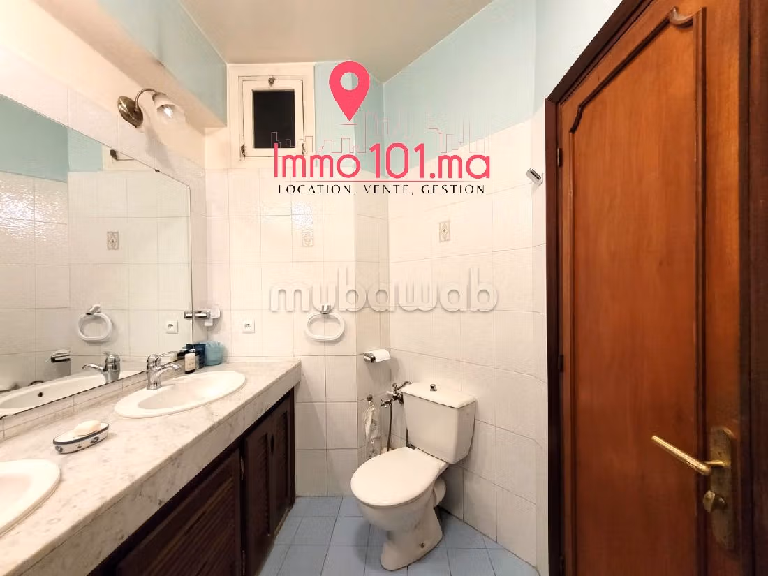 Huurappartementen in Haut Agdal. Totale oppervlakte 134 m². Gemeubileerd