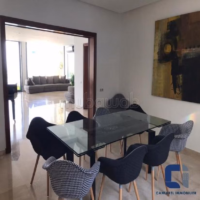 Vivienda en alquiler en Ain Diab. Pequeña superficie 430 m². Jardines. 