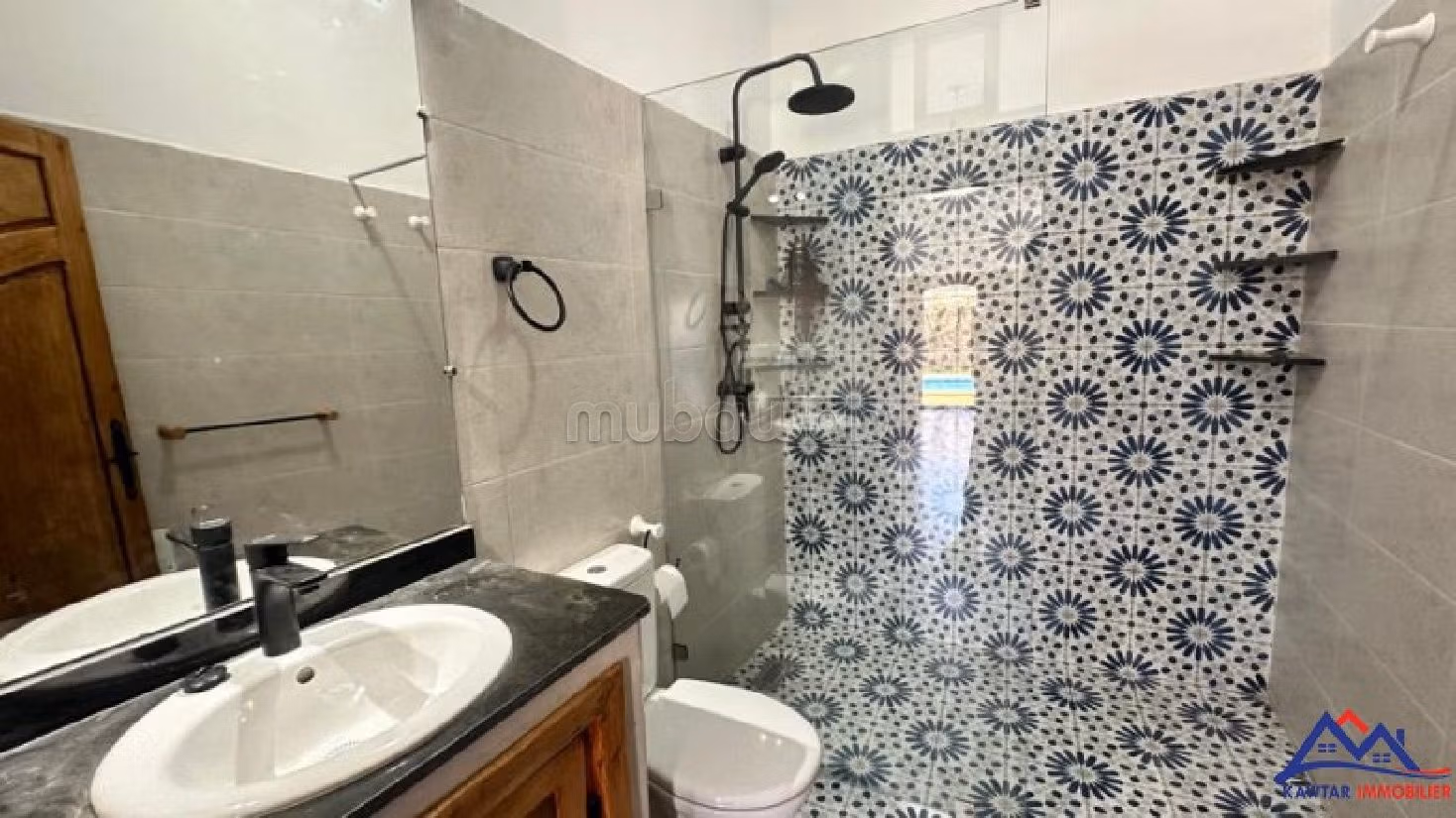 Luxury villa for rent in Douar Laarab. 2 rooms. Usable fireplace, Large swimming pool