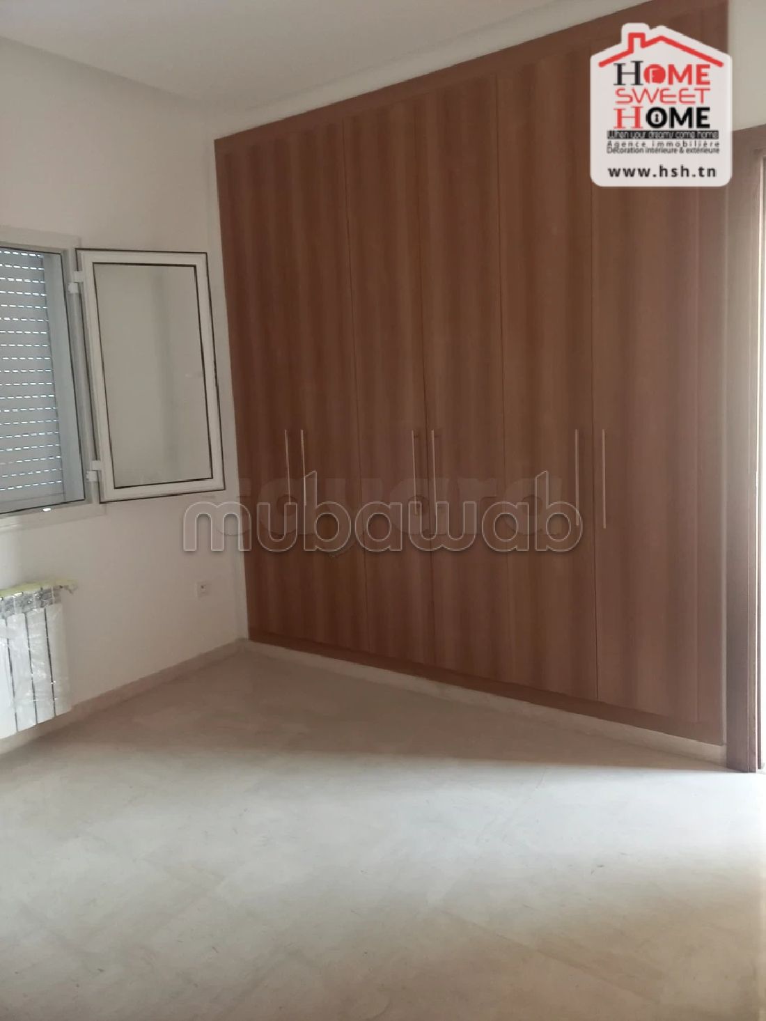 Rent this apartment in Carthage Byrsa. 3 comfortable rooms. Fitted