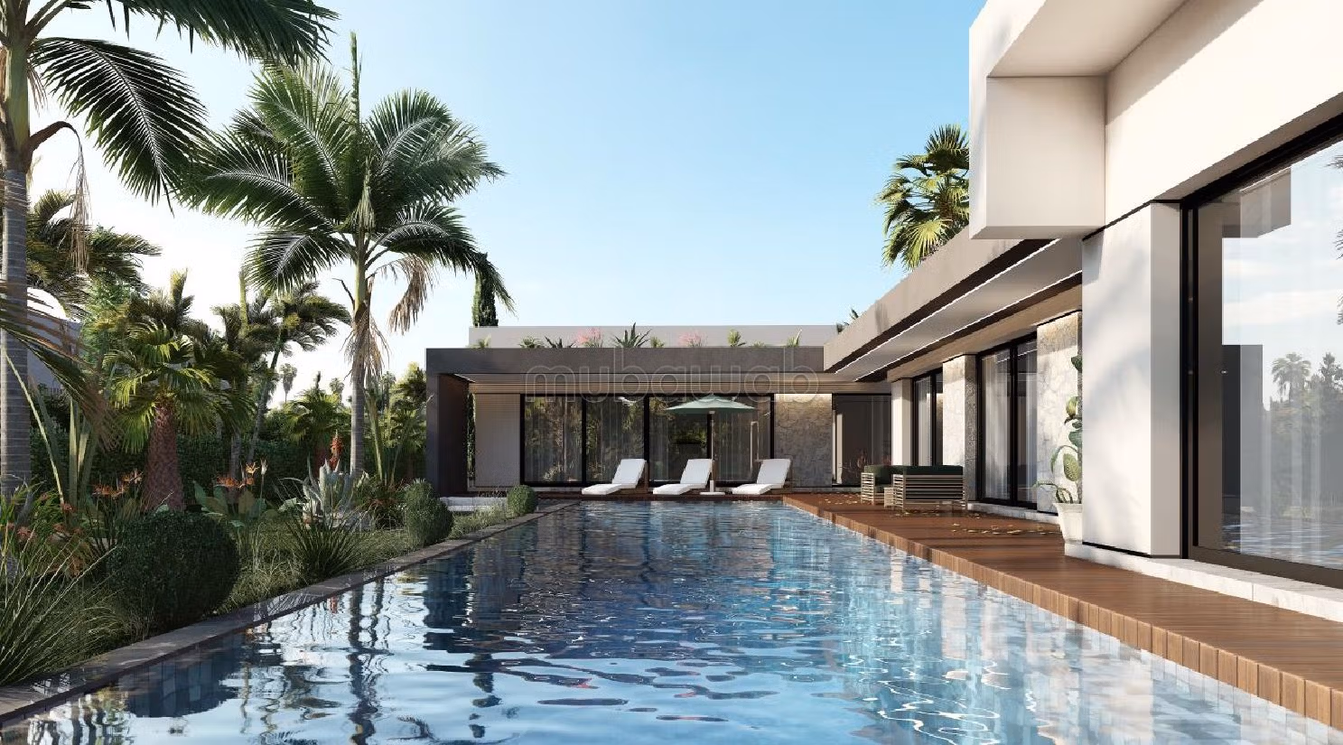 منزل فخم للبيع بطريق اوريكا. 5 قطع. كونسياج  وحوض سباحة. 