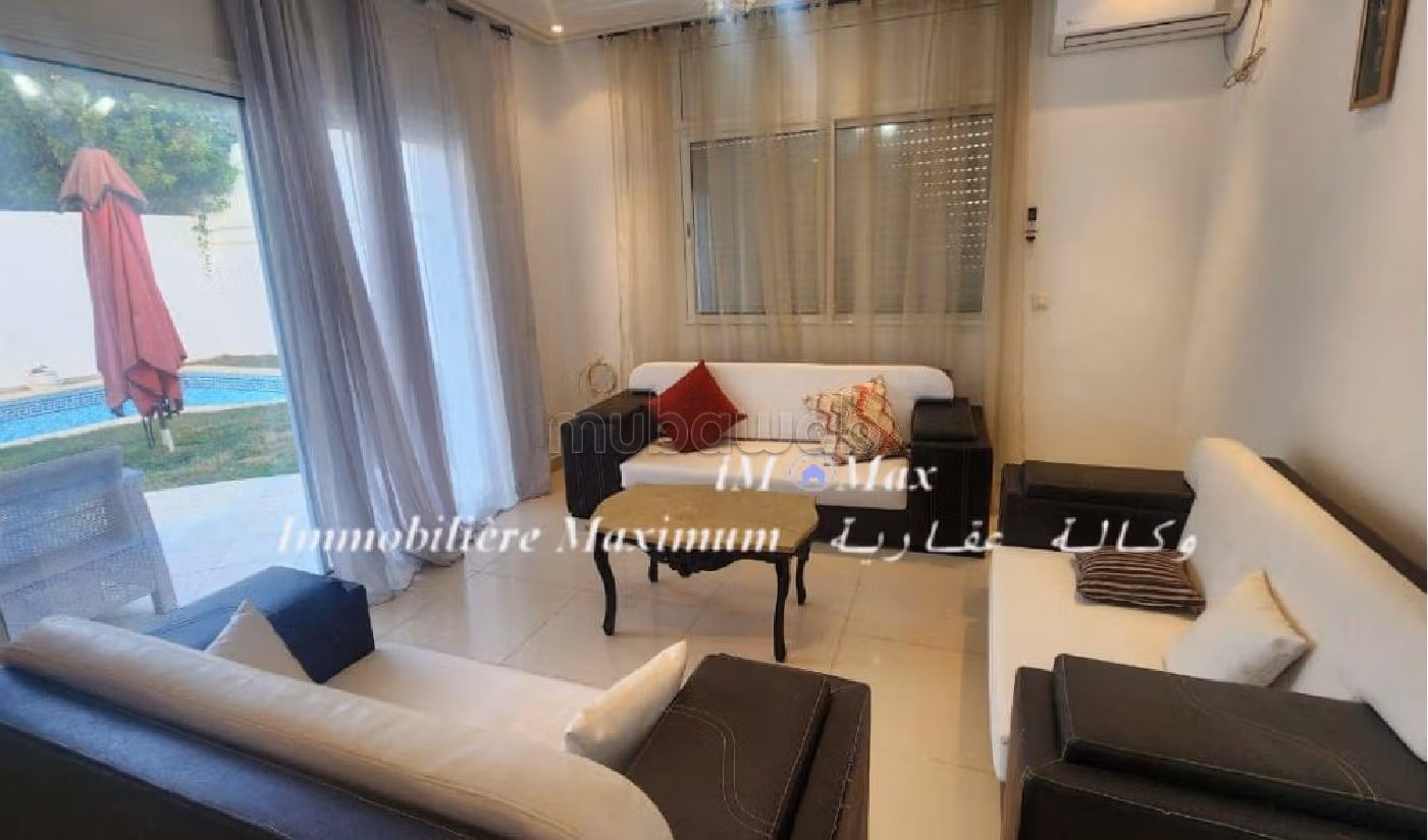 Belle villa meublée avec piscine à Yasmin Hammamet