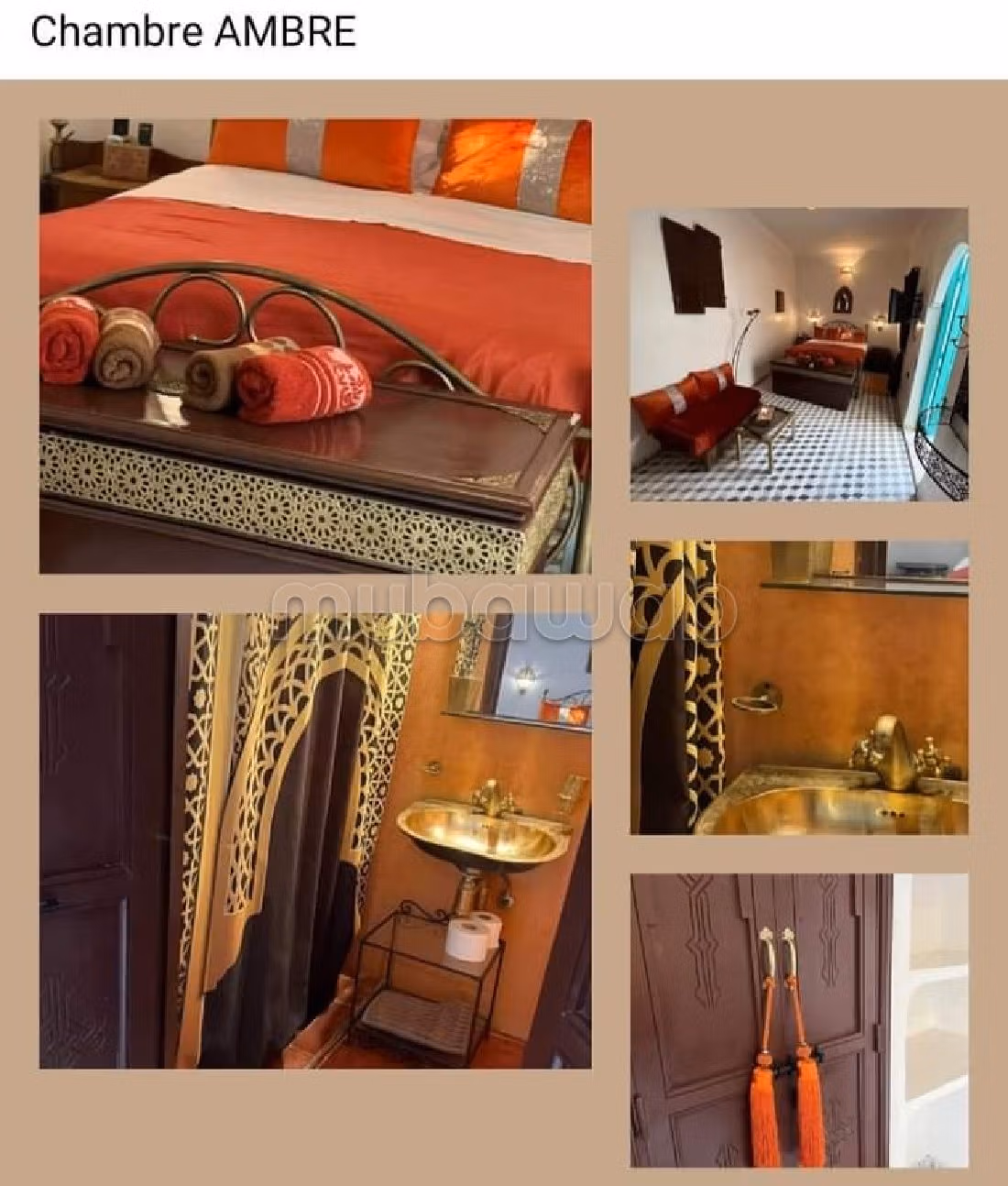 Maravilloso riad en venta en Zaouia Sidi Ghalem. 5 dormitorios. está amueblado con buen gusto. 