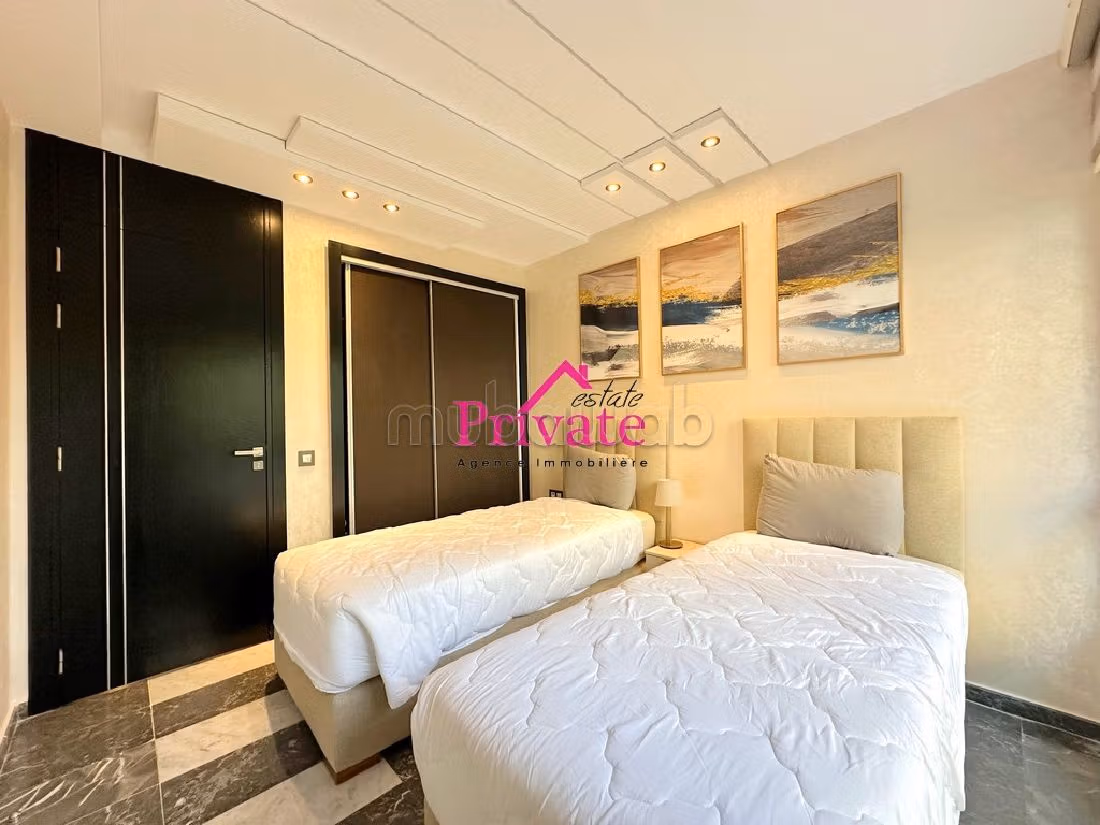 Te huur: appartementen in Malabata. Oppervlakte 120 m². Volledig gemeubileerd.