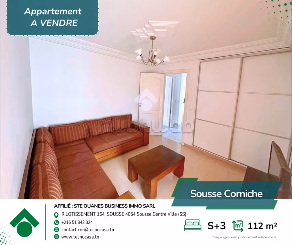 À vendre – Appartement S3 à Panorama
