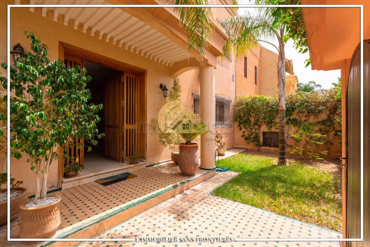 Villa de alto standing en alquiler en Hay Targa. 5 bonitas habitaciones. Antena parabólica y puerta blindada