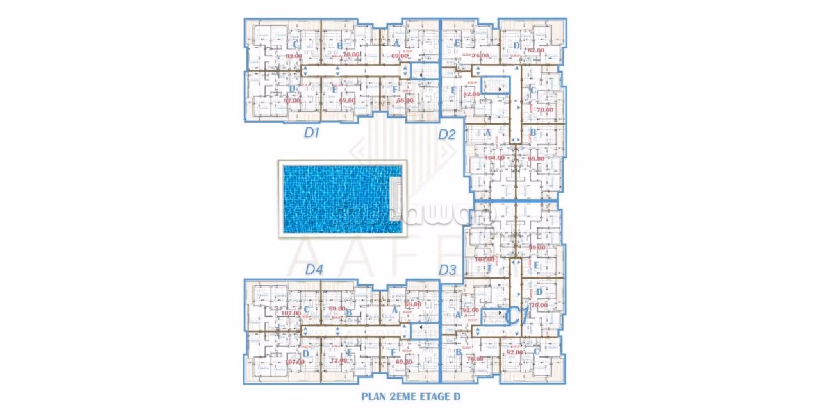 Nu te koop: appartementen in Achakar. 3 Ruimtes. Satellietschotel en beveiligingssysteem. 