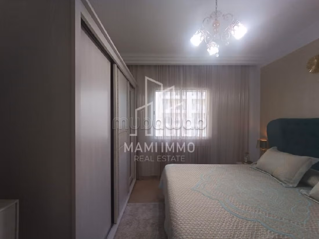 Apartment for rent in Les Jardins de Carthage. 2 large living areas. Fully furnished