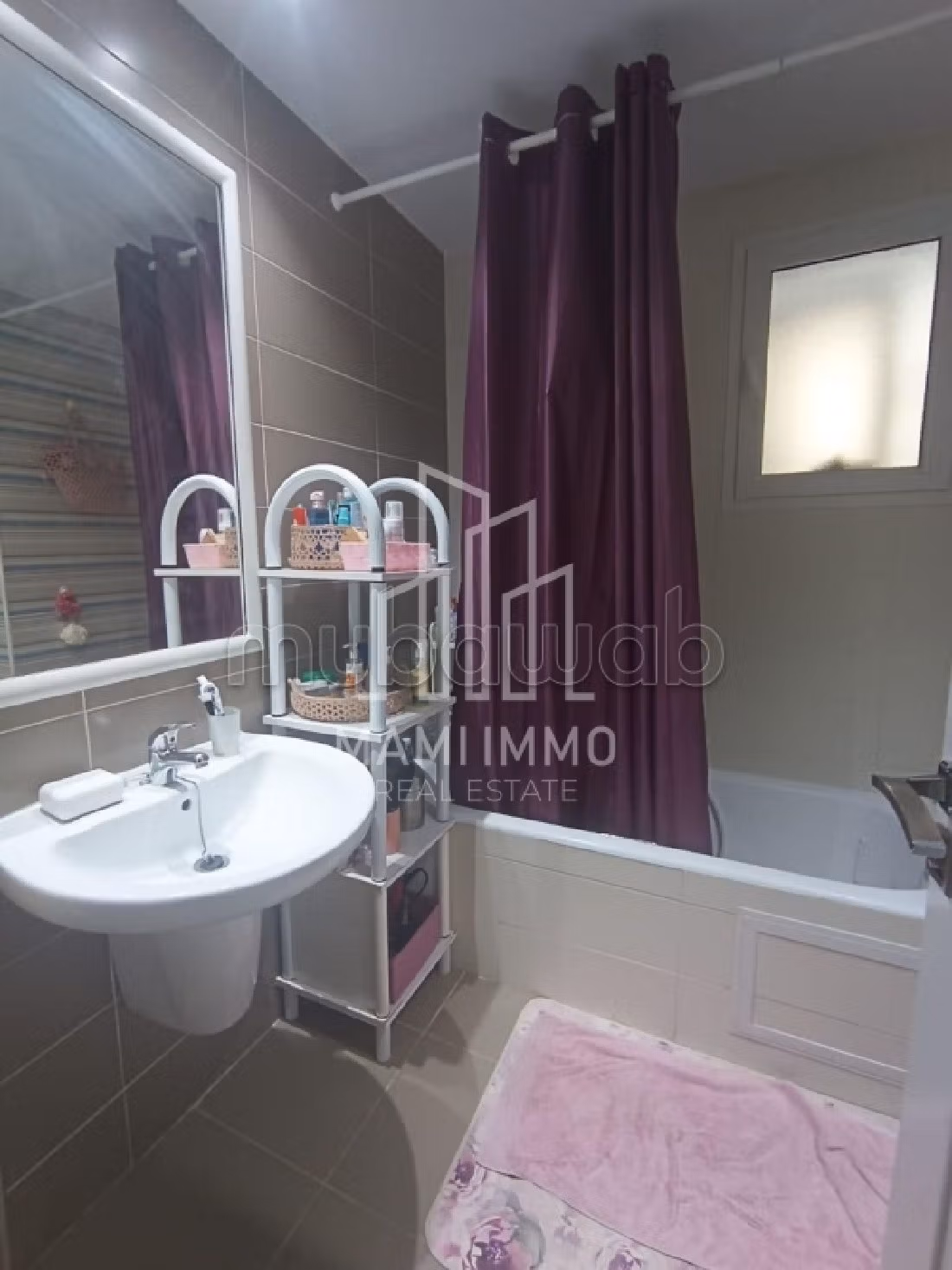 Apartment for rent in Les Jardins de Carthage. 2 large living areas. Fully furnished