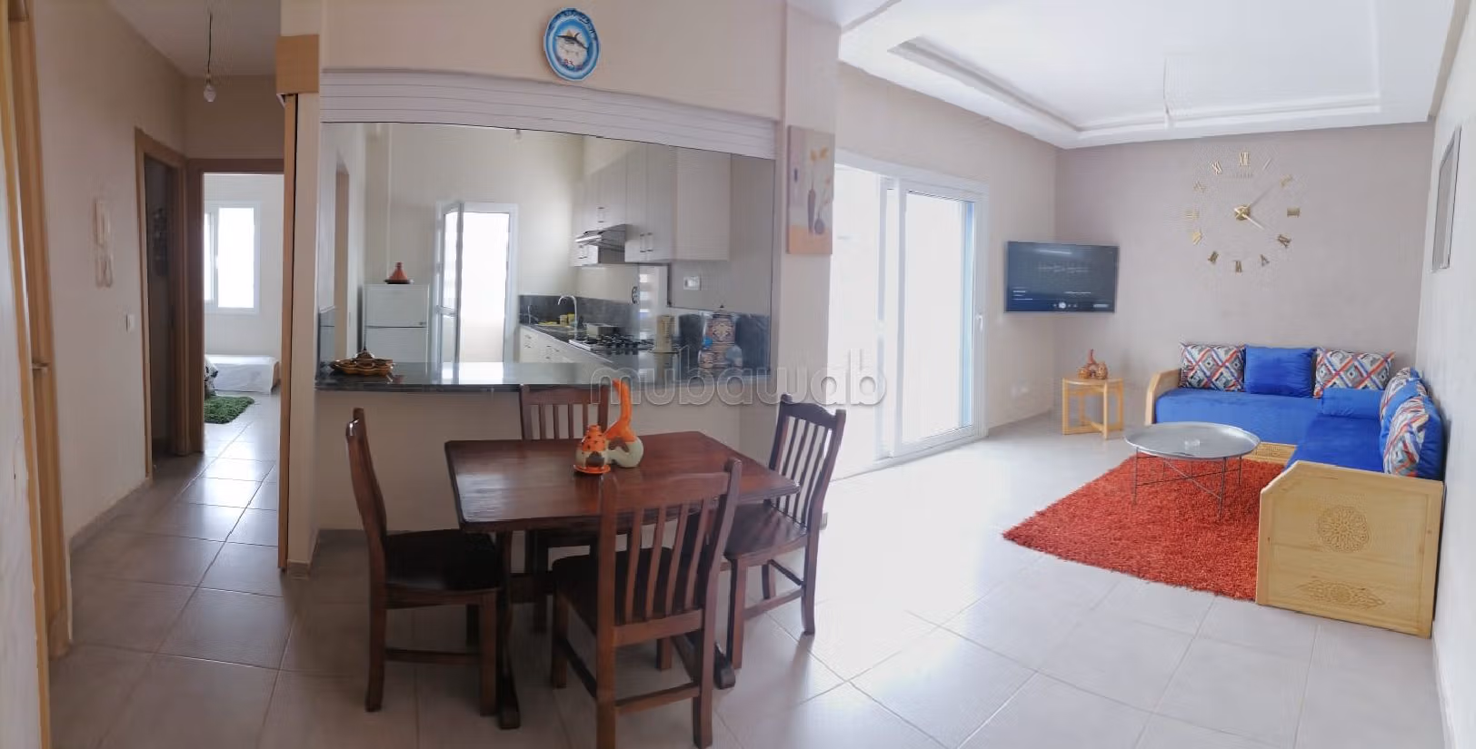 Location d'un appartement à Quartier Industriel. 2 chambres agréables. Bien meublé. 