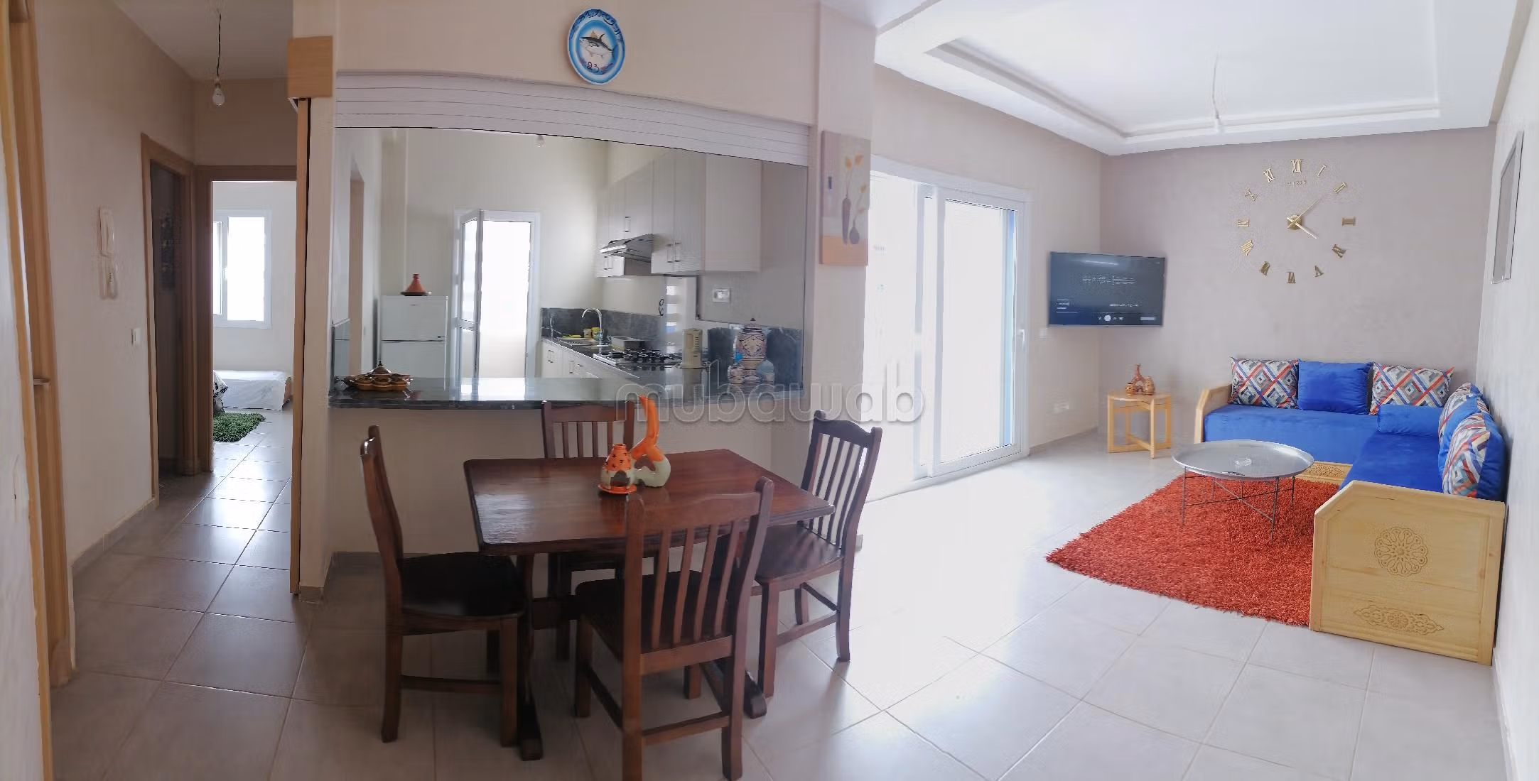 Piso en alquiler en Hay Toummert. 3 habitaciones. Bien amueblado. 