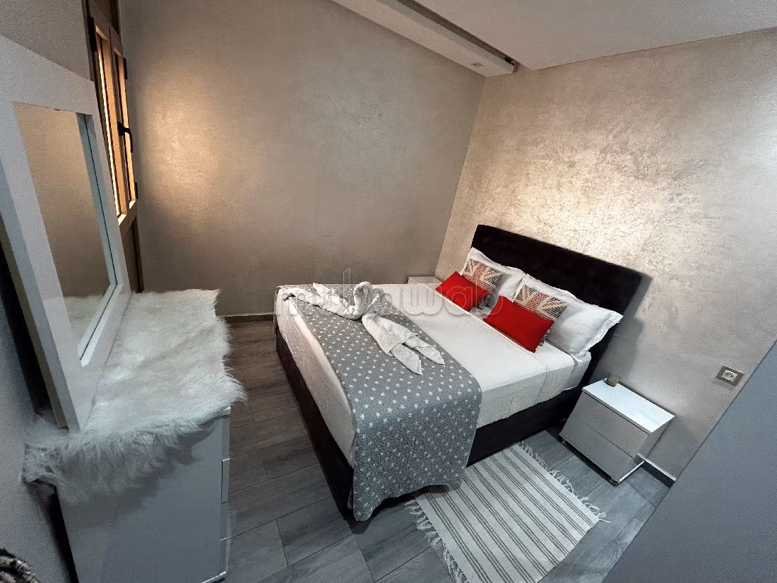 Find an apartment for rent in Hay Al Farah. Large area 60 m². Well furnished