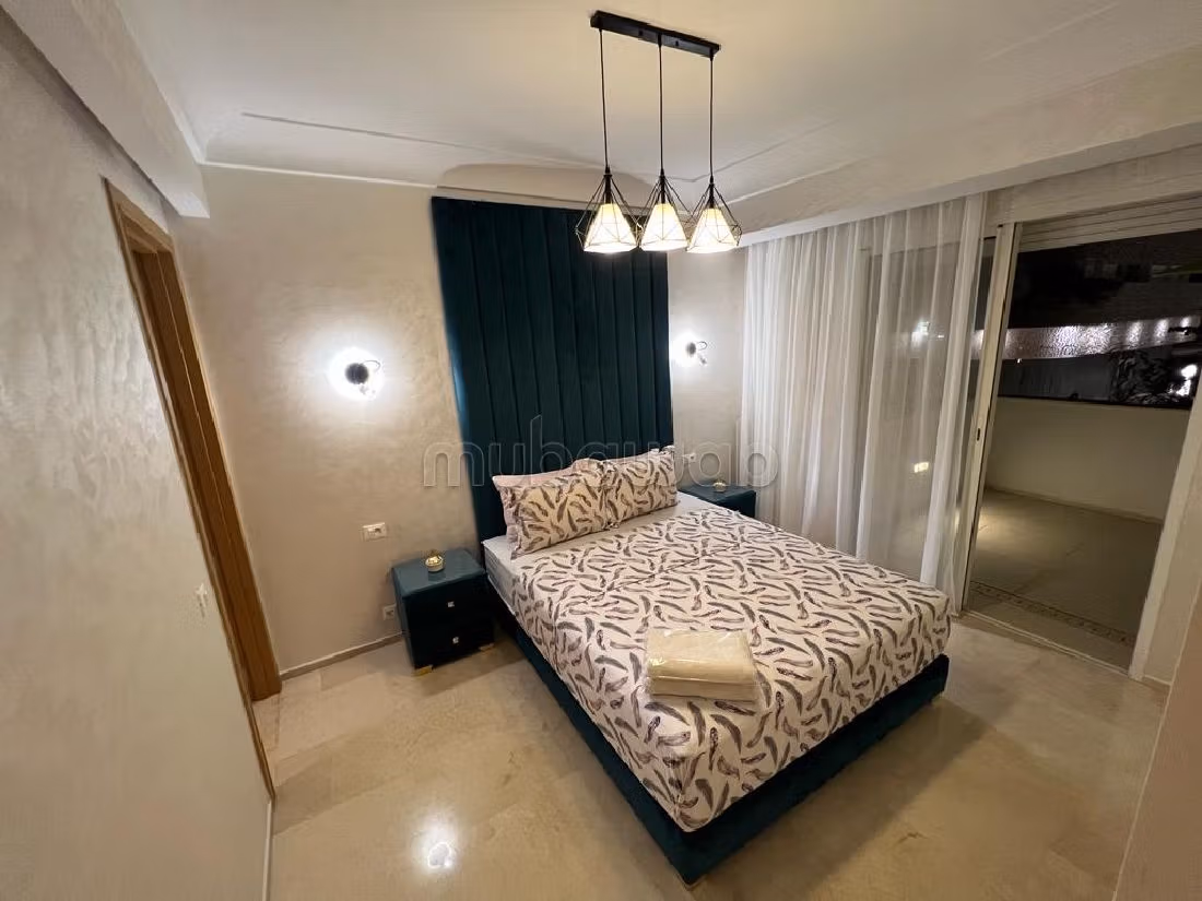 Pisos en alquiler en Casablanca Finance City. 2 habitaciones confortables. Ascensor y estacionamiento. 