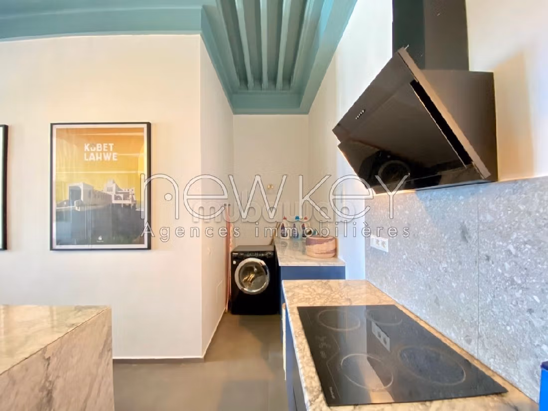 Bellissimo appartamento in affitto a La Marsa. Superficie di 70 m². Arredato