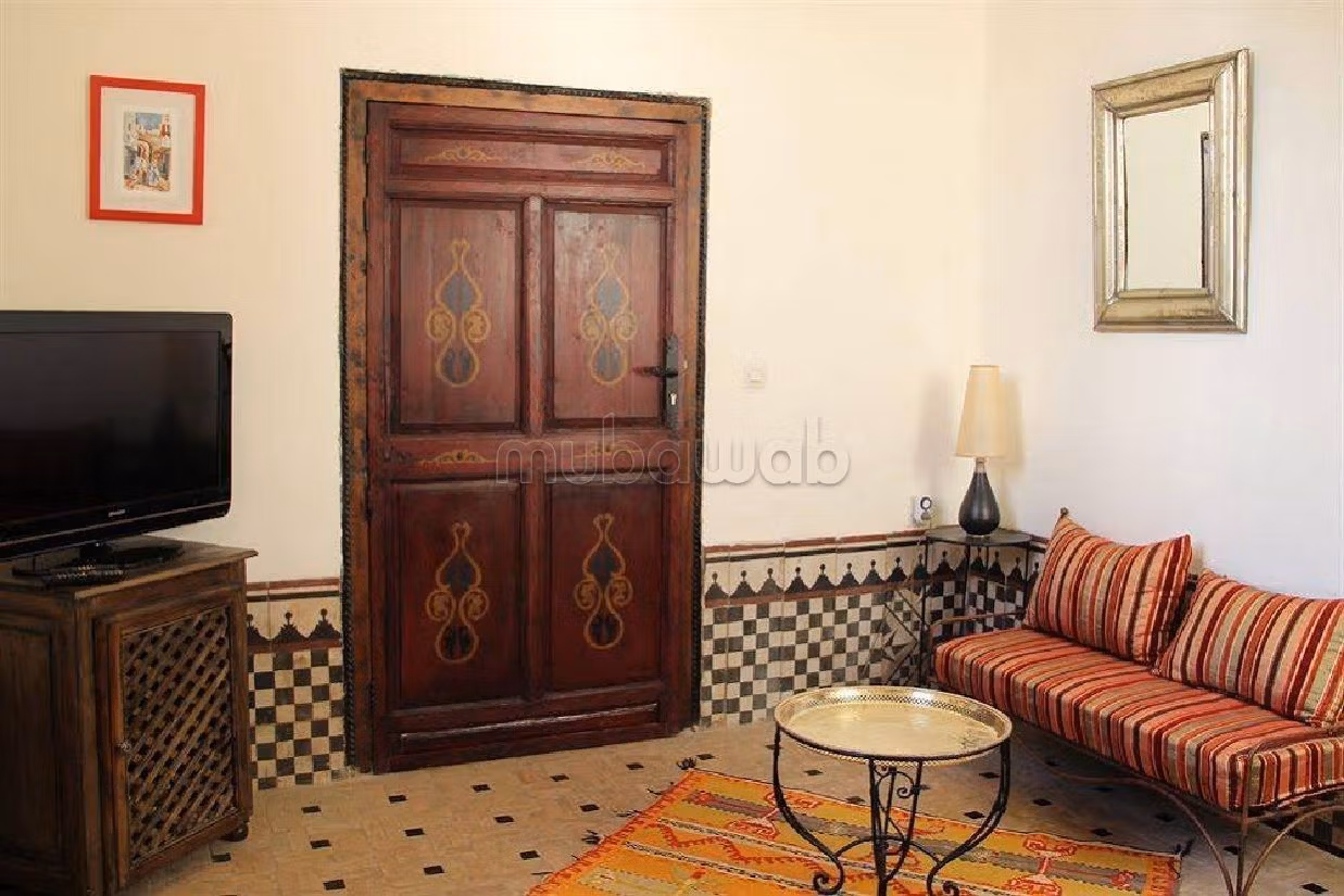 Maravilloso riad en venta en Jamaa el Kbir. Superficie de 102 m². Mobiliario. 