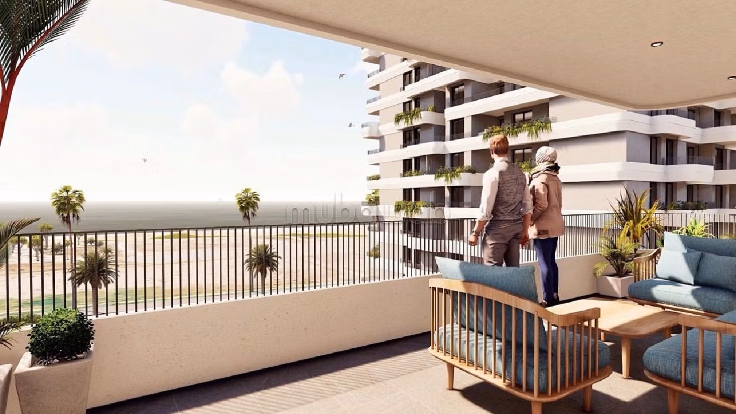 Appartement une chambre en rez de jardin