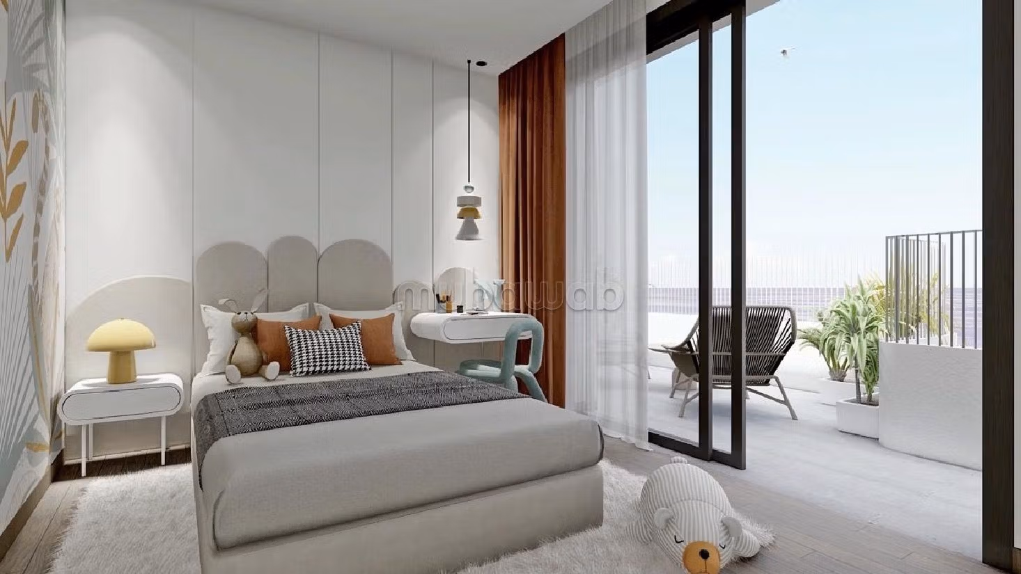 Appartement une chambre en rez de jardin