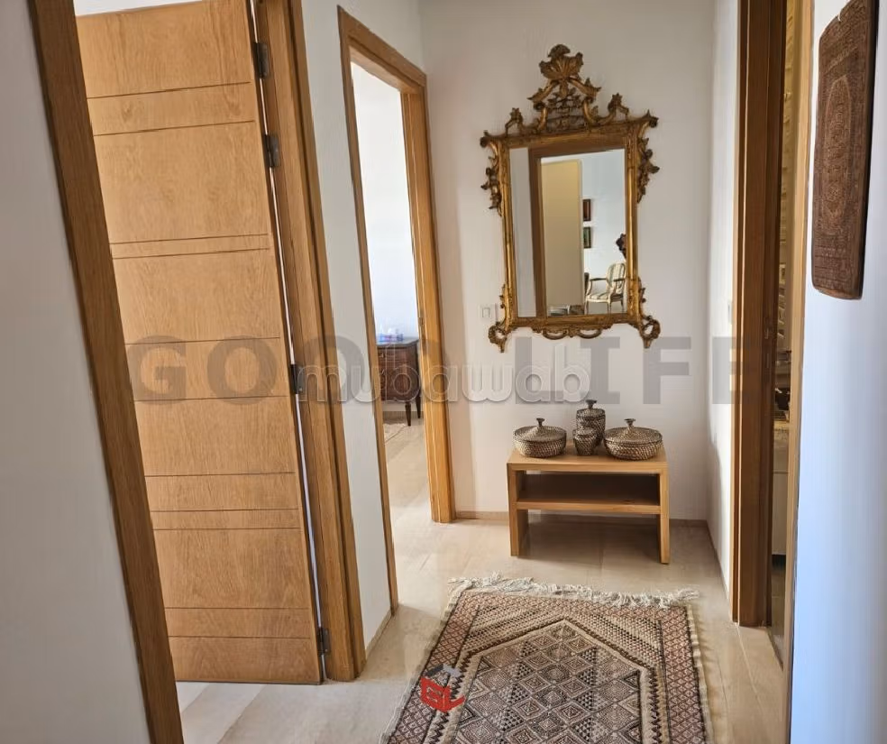 Very nice apartment for rent in Les Jardins de Carthage. 3 comfortable rooms. Furnished. 
