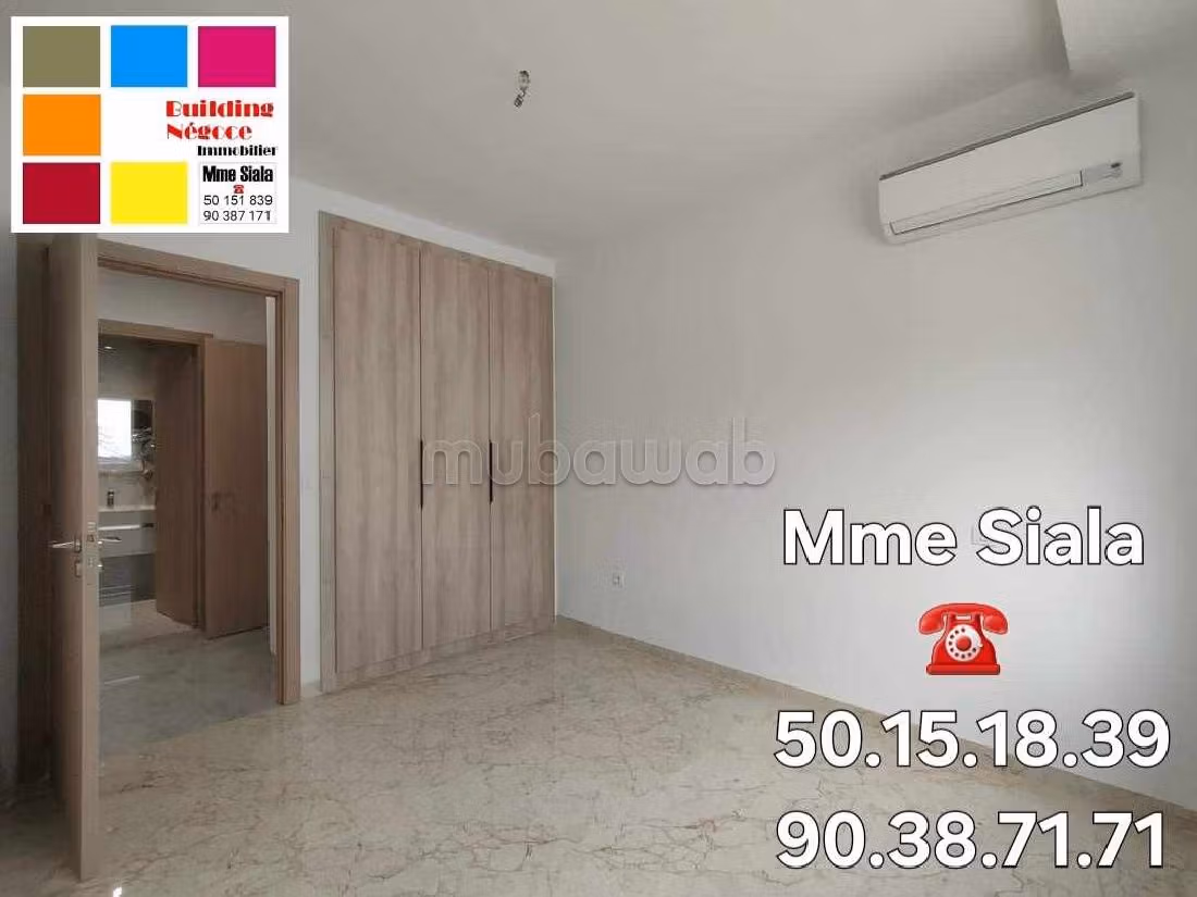 Apartment for rent in Cité Ennasr 2. 5 large rooms. Air conditioning system. 