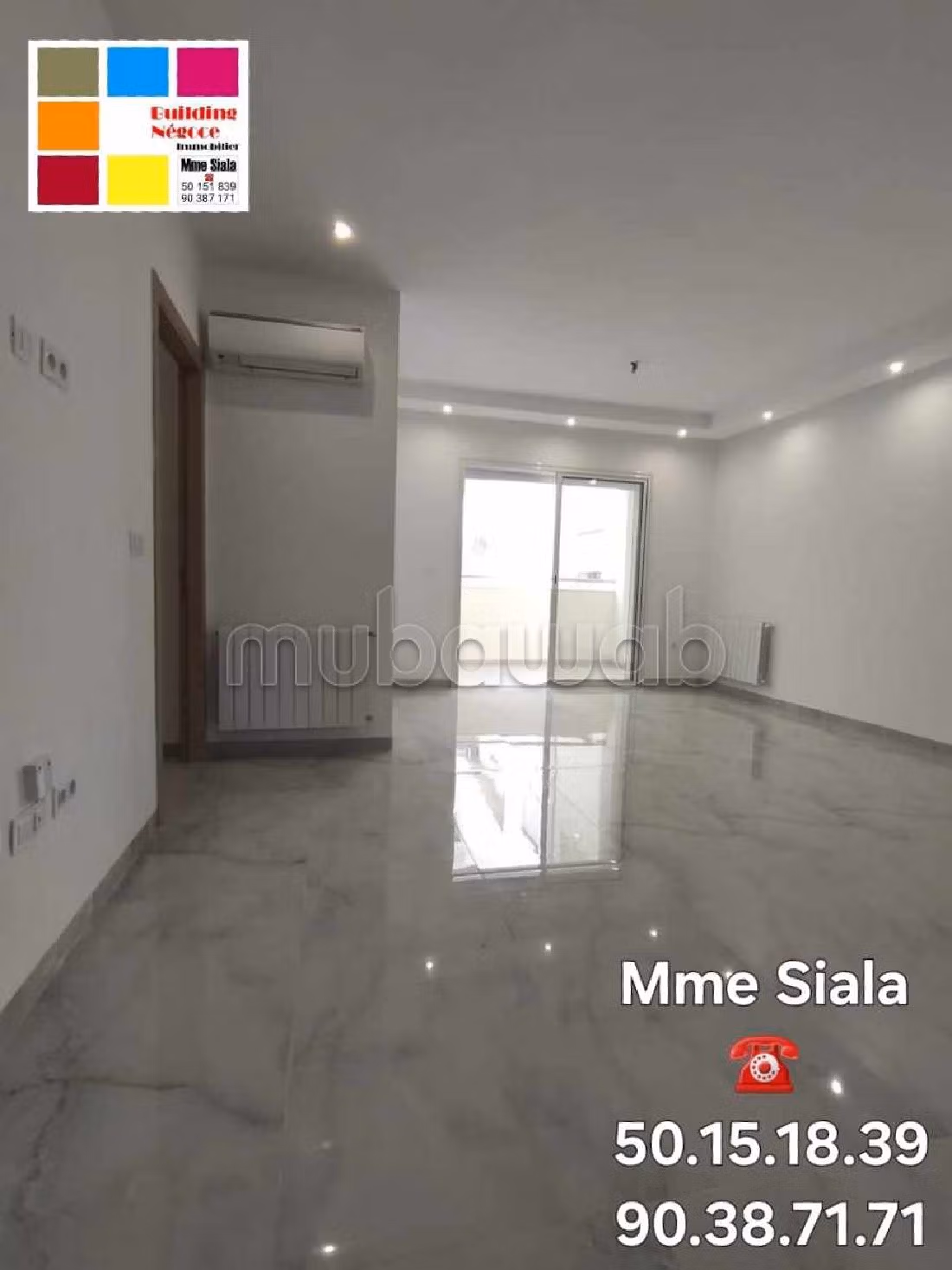Apartment for rent in Cité Ennasr 2. 5 large rooms. Air conditioning system. 