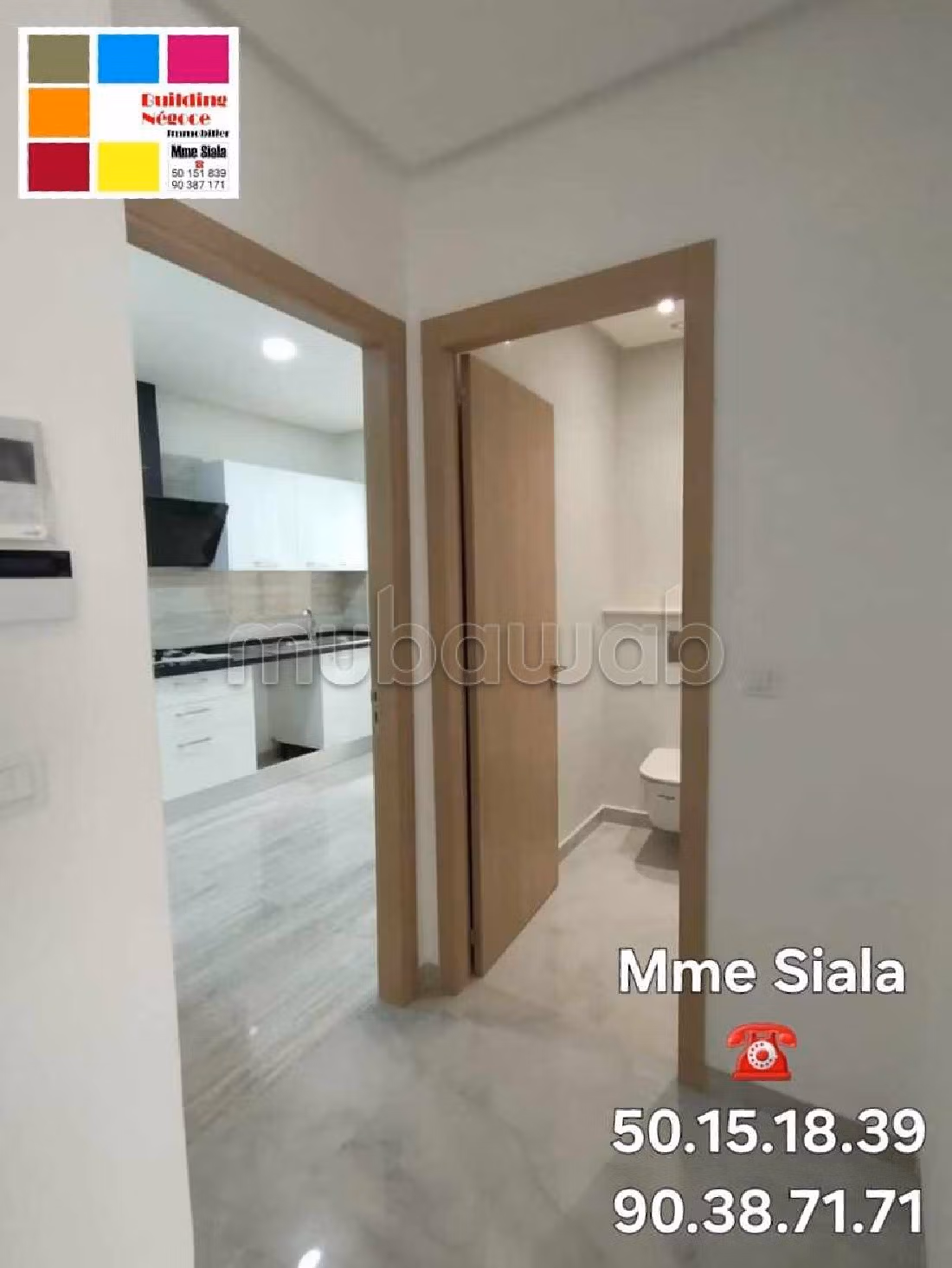 Apartment for rent in Cité Ennasr 2. 5 large rooms. Air conditioning system. 