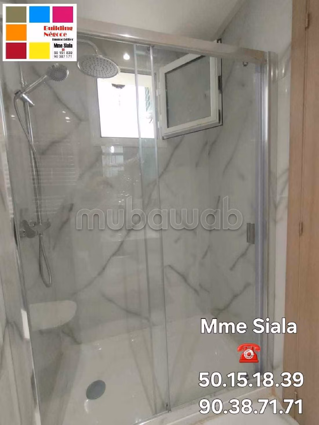 Apartment for rent in Cité Ennasr 2. 5 large rooms. Air conditioning system. 
