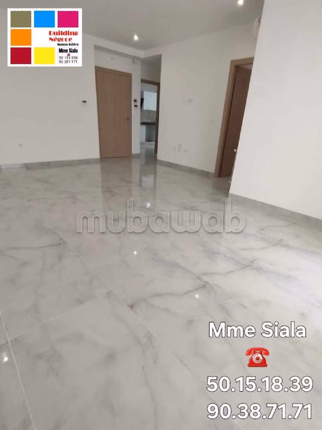 Apartment for rent in Cité Ennasr 2. 5 large rooms. Air conditioning system. 