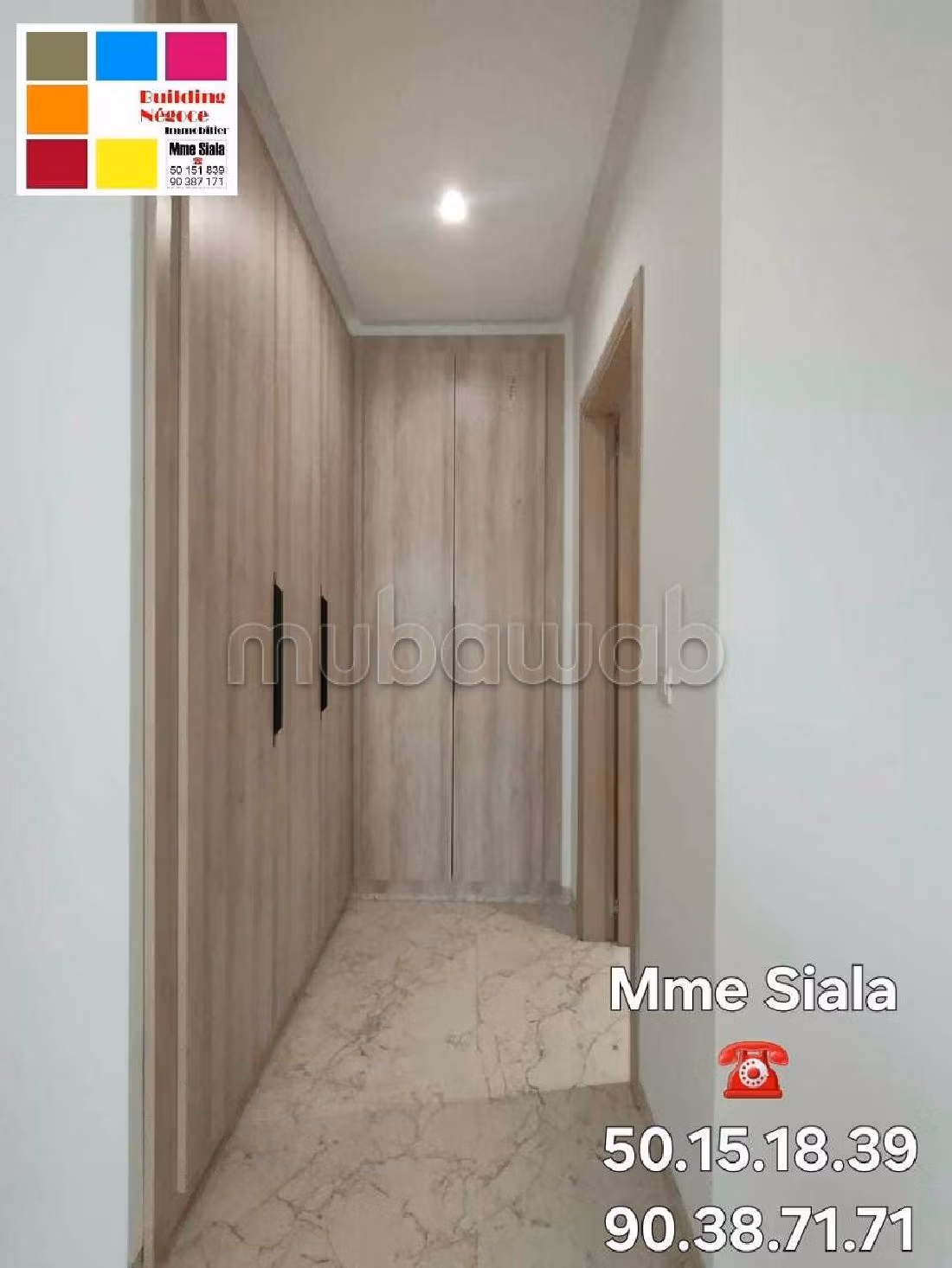 Apartment for rent in Cité Ennasr 2. 5 large rooms. Air conditioning system. 