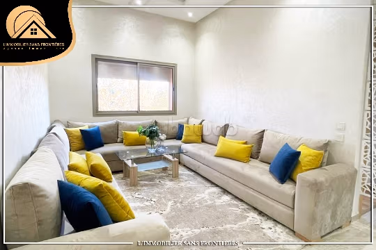 Furnished Apartment for rent in Jnan Awrad, Marrakech — shared pool — 53m²