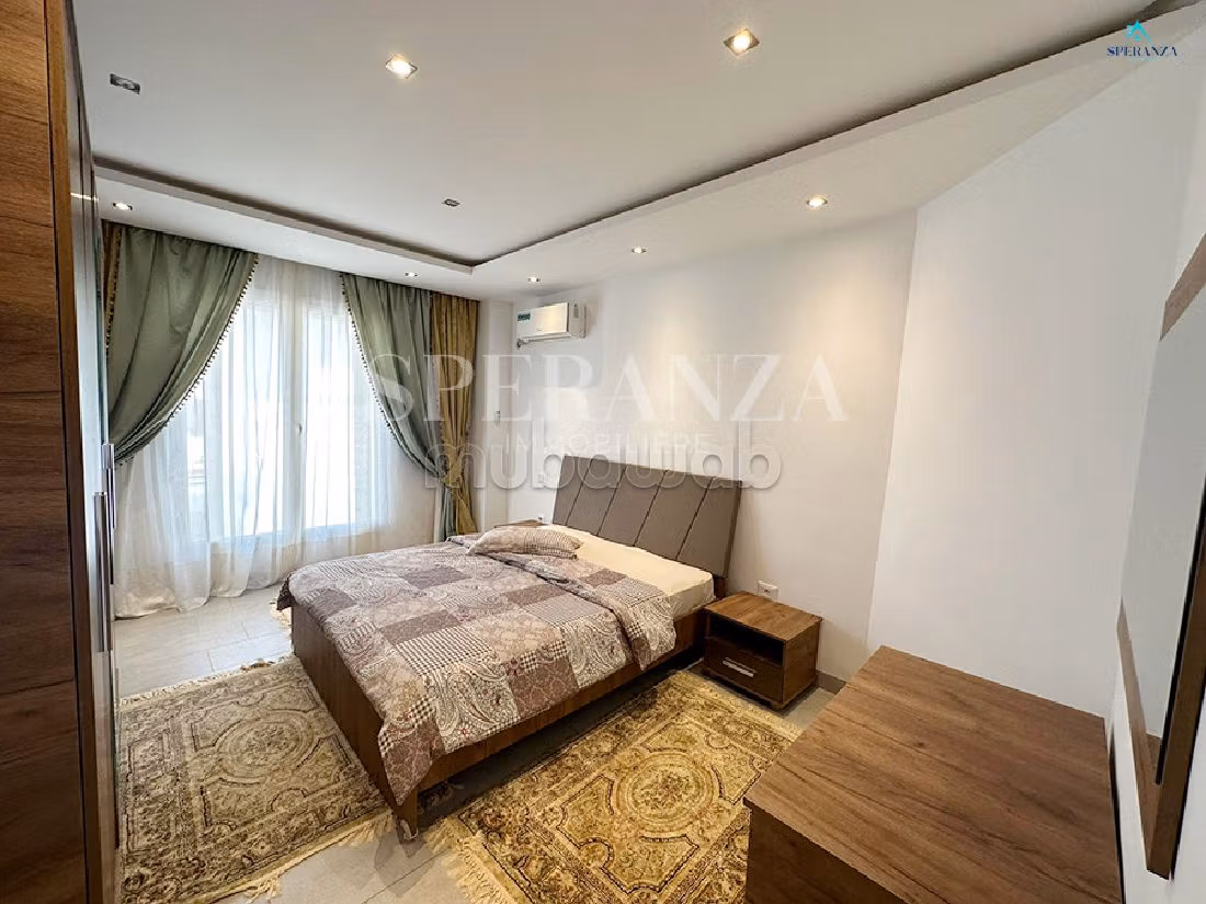 Very nice apartment for rent in Nabeul. 3 large rooms. New furniture