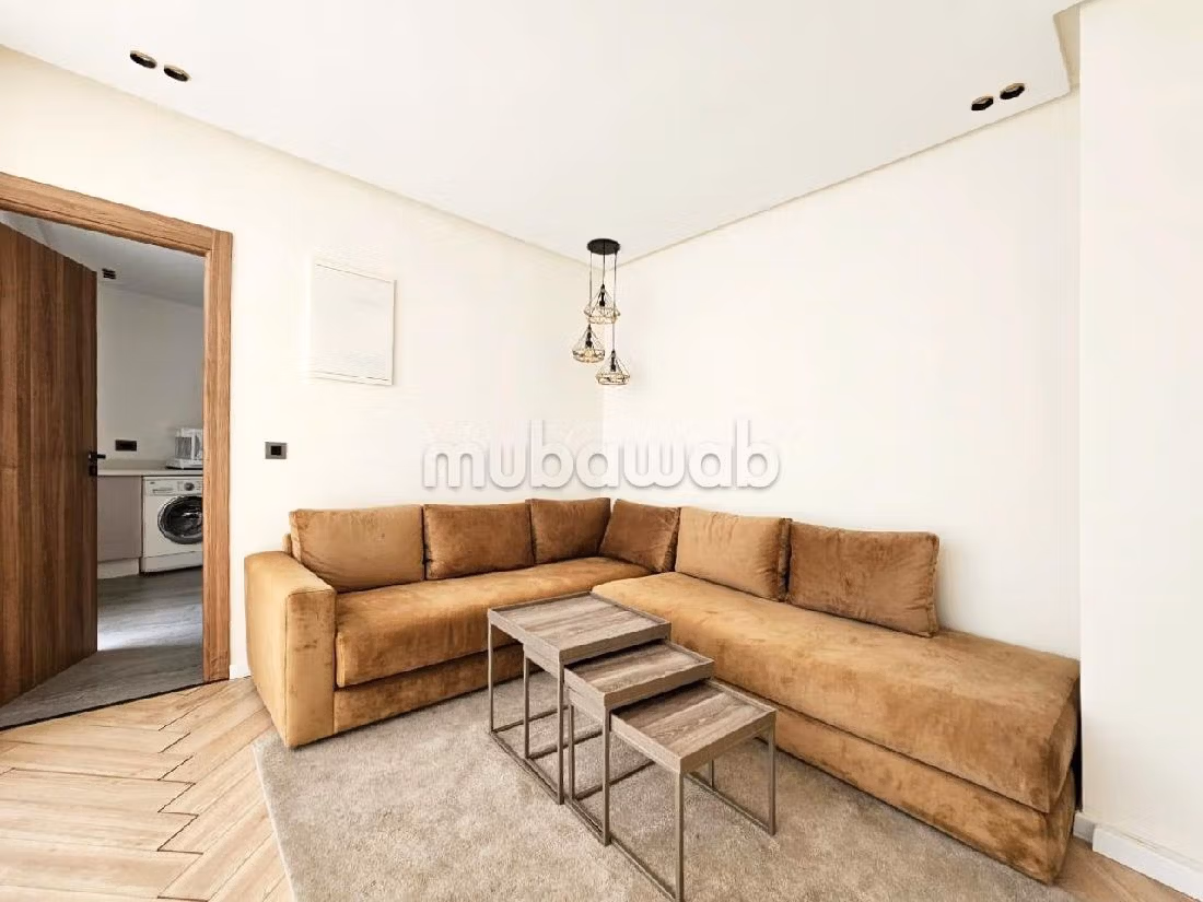 Location luxueux appartement meublé moderne 2chambres à Racine, Casablanca