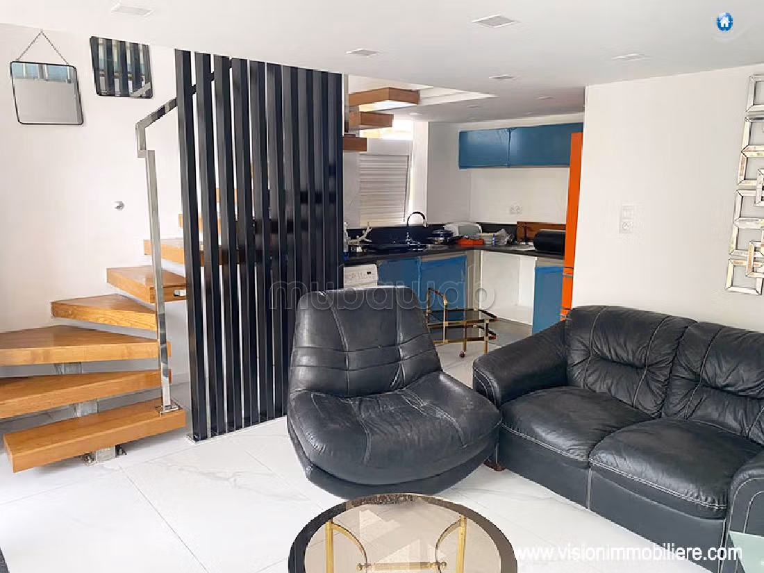 Duplex pieds dans l'eau Dahlia s1 Hammamet Nord