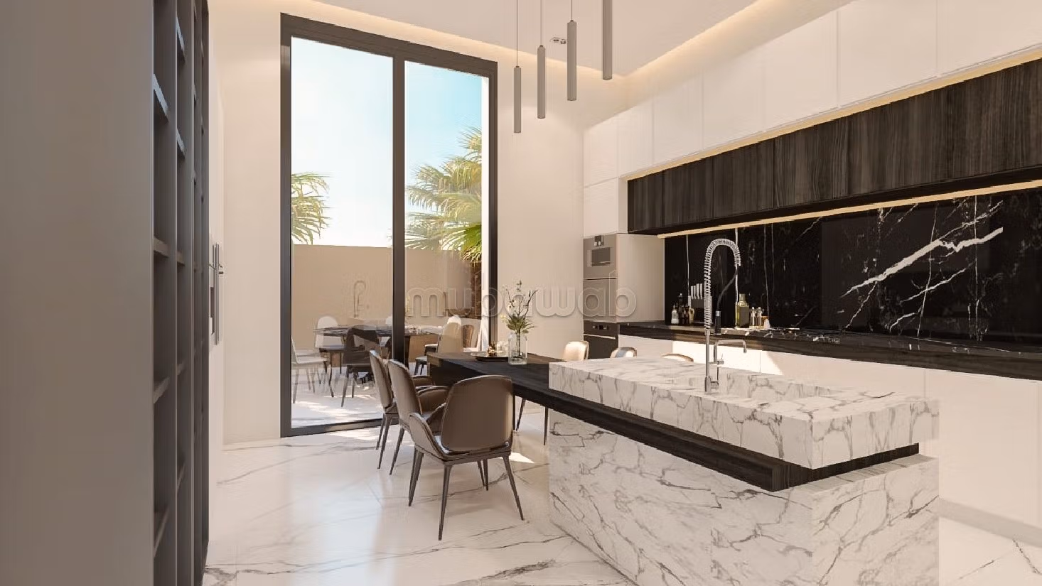 فيلا رائعة للبيع بطريق امزميز. 4 قطع. حمام سباحة و نظام تكييف للهواء