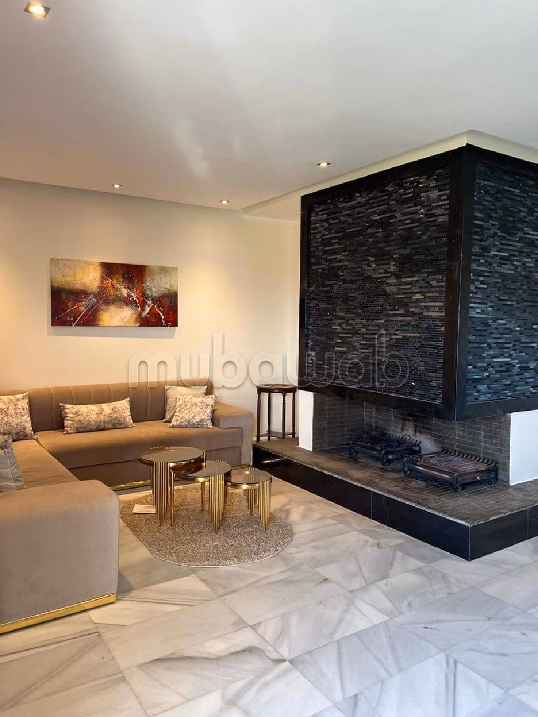 Superbe appartement meuble à louer à Bouskoura