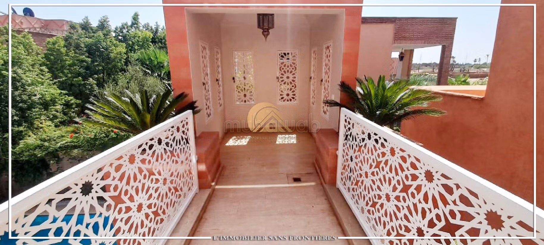 Villa meublée à louer, piscine privée, Route Fes km8