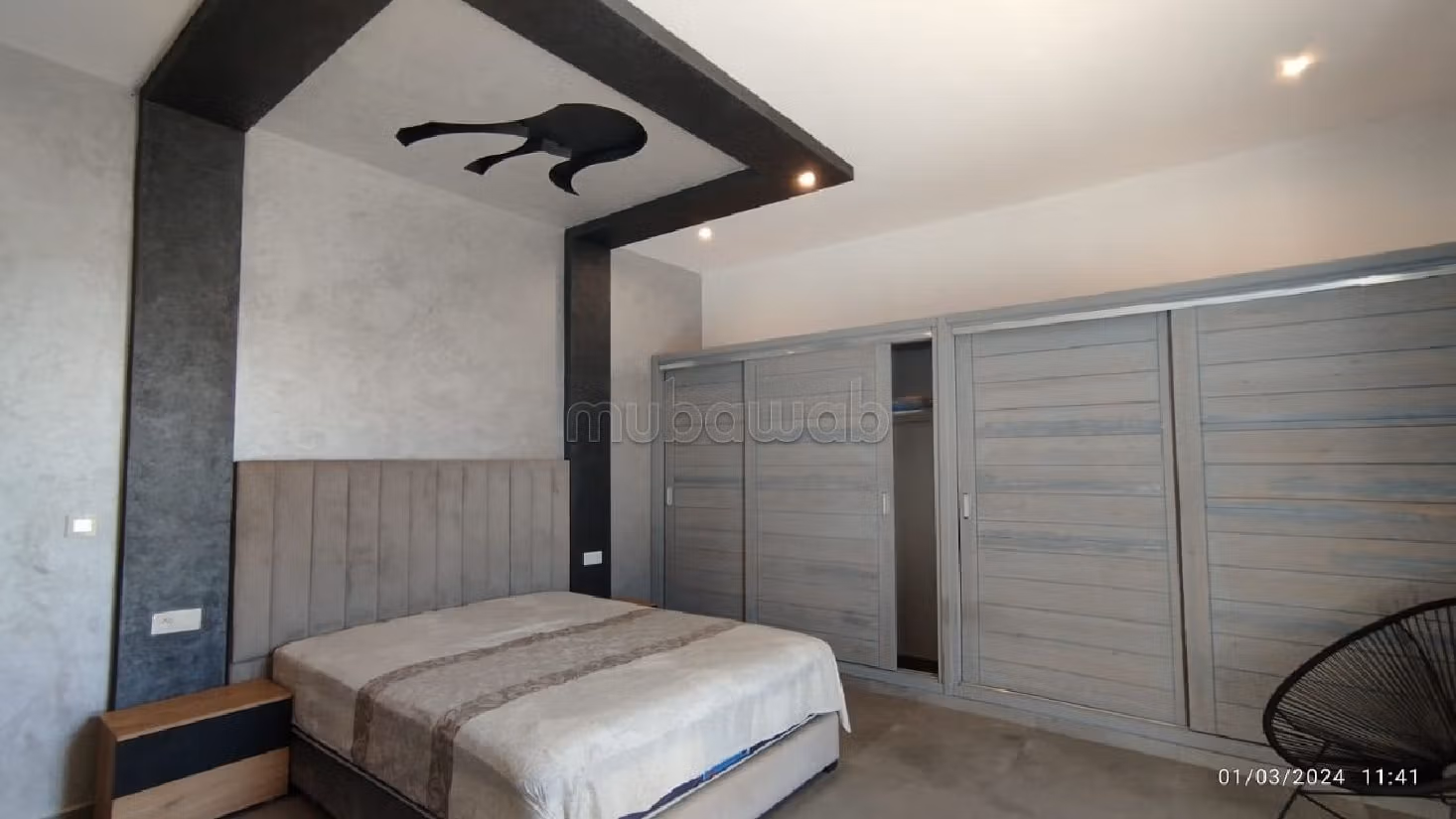 Villa de alto standing en alquiler en Idaougard. 3 hermosas habitaciones. Chimenea funcional, aire condicionado general. 